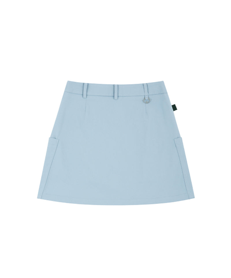 AVEN H-Line Pleated Culotte - Sky Blue
