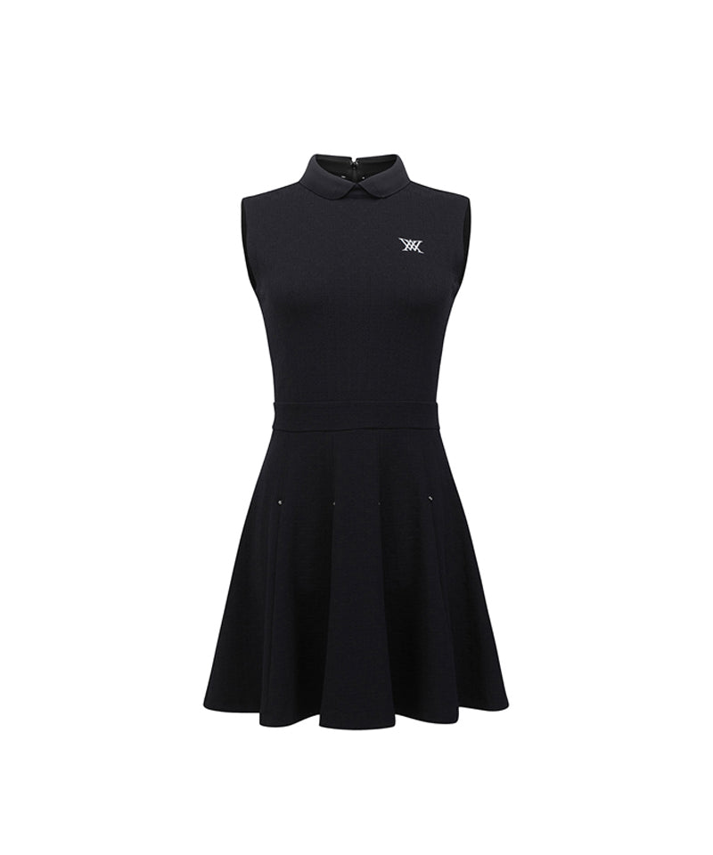 ■ANEW GOLF■ W SHORT SLEEVE ONEPIECE JKBK ANEW Golf Women's SM Flare Collared One Piece - Black – Anew