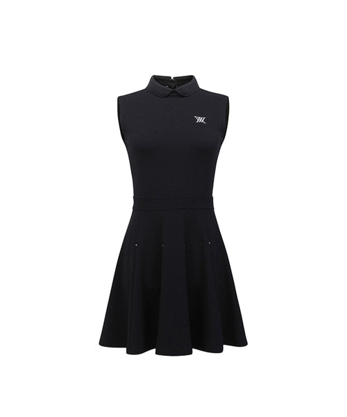 ■ANEW GOLF■ WOMEN EMBOSS JACQUARD ONEPIECEWH ANEW Golf Women's Emboss Jacquard One-Piece - Black– Sokim