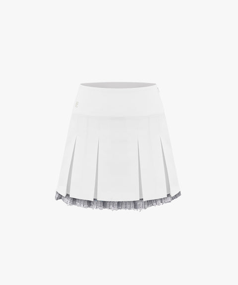 FAIRLIAR Maria Kent Tweed Skirt - White