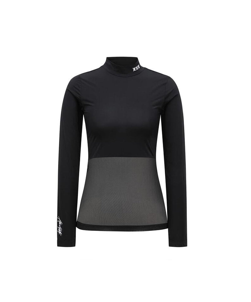 ANEW Golf Women's SM Mock Neck Base Layer - Black
