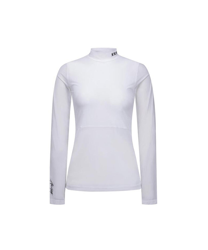 ANEW Golf Women's SM Mock Neck Base Layer - White
