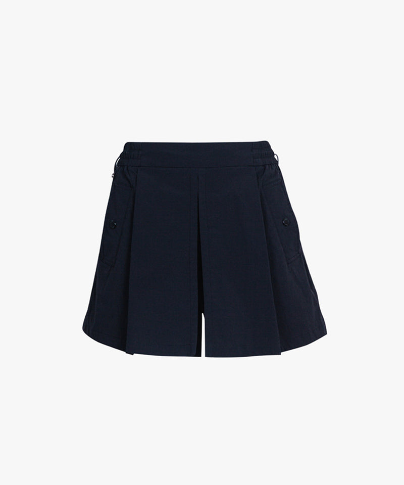 CREVE NINE: Pocket Point Banding Skirt - Black