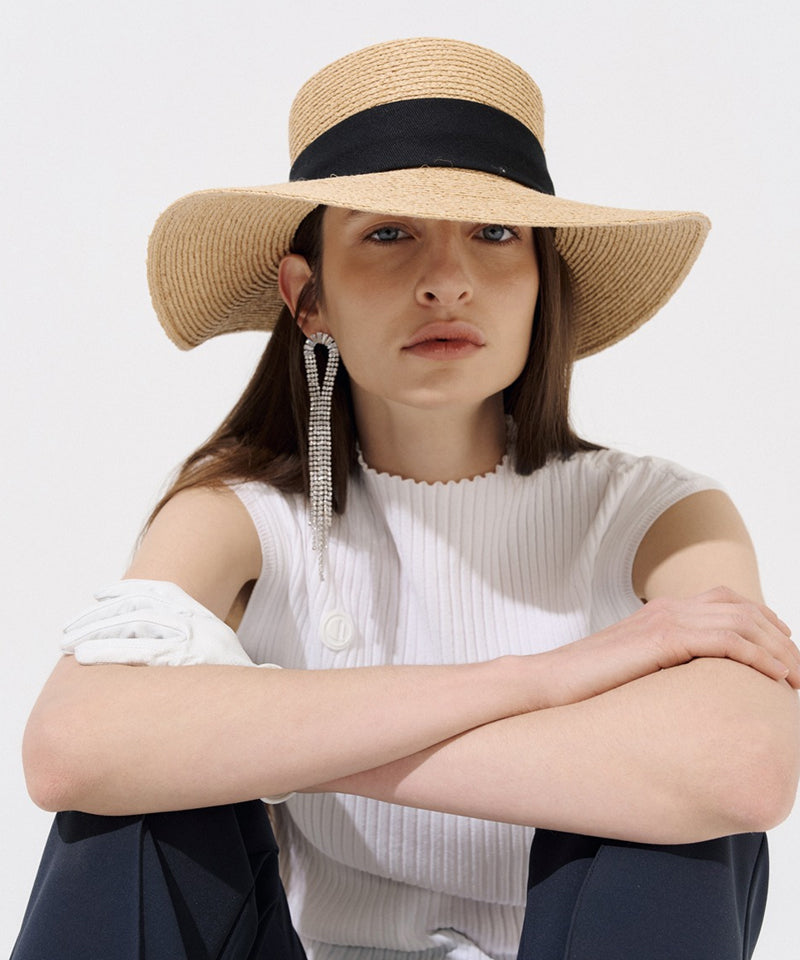 Anell Golf Seren Raffia Hat - Beige