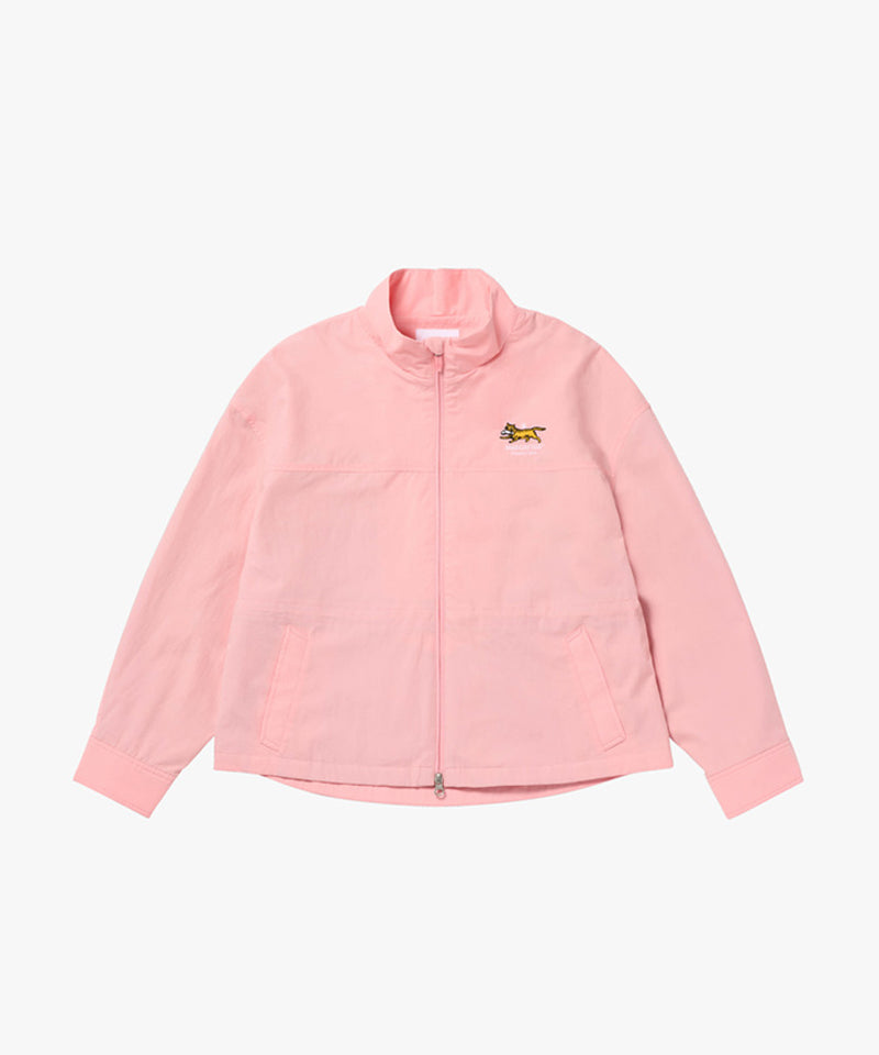 MCC Women's Woven Mesh LS Zip-Up  - Light Pink