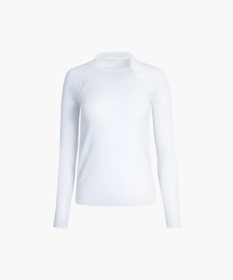 CREVE NINE: Round Logo Innerwear - White