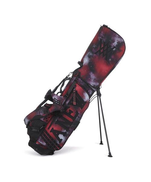 ■ANEW GOLF■ W INCISION COLORING POINT JKBK ANEW GOLF Uni Galaxy Pattern Stand Bag - Red– Sokim