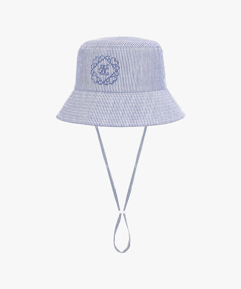 FAIRLIAR Seersucker Bucket Hat - Light Blue