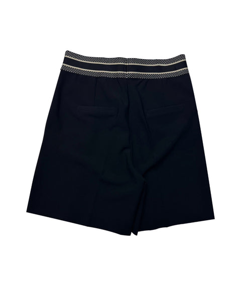 BENECIA 12 Pintuck Part 5 Shorts - Black