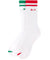 LE SONNET Key Logo Socks - Green / Red (2pack)
