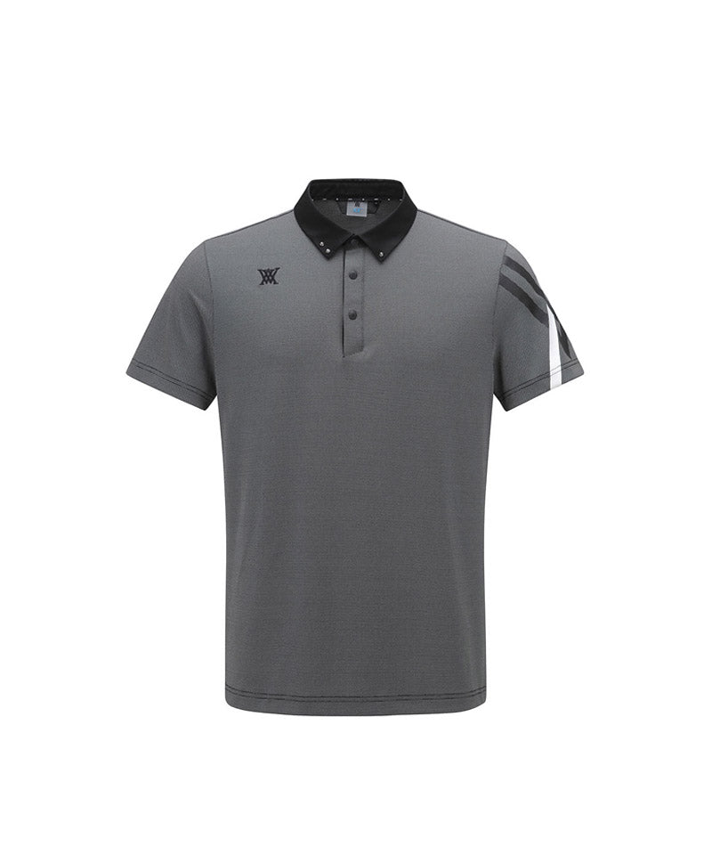 Men Ice Dots Short T-Shirt - Black