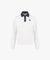 FAIRLIAR Denim Collar Blouson T-Shirt - White