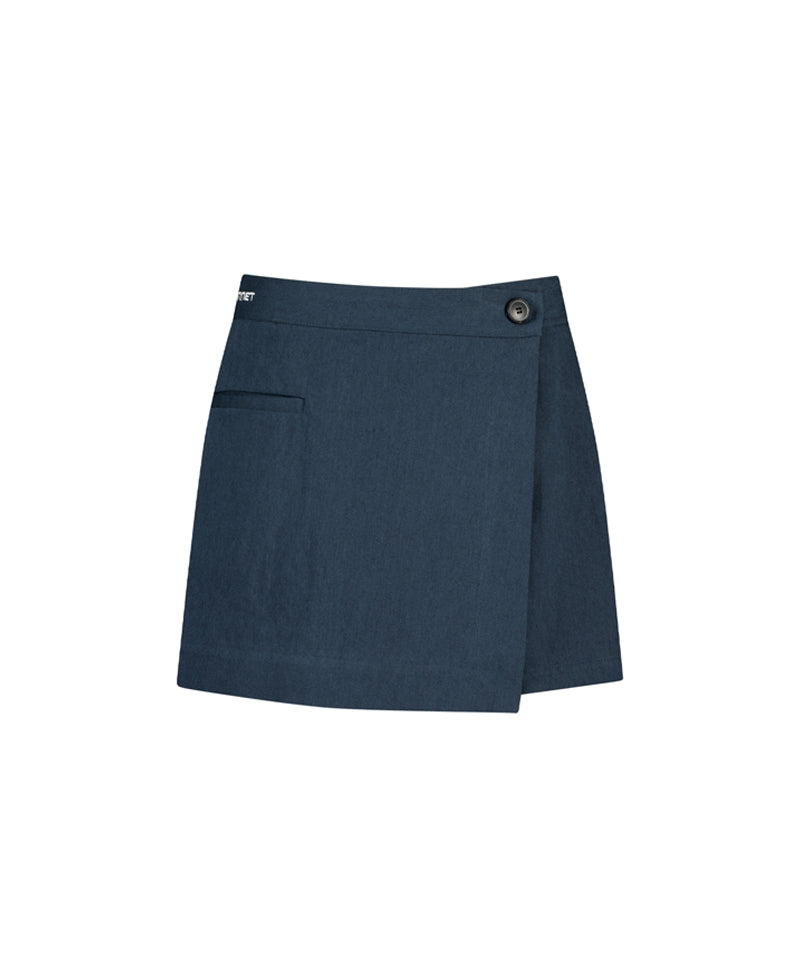 LE SONNET Basic Skirt - Navy
