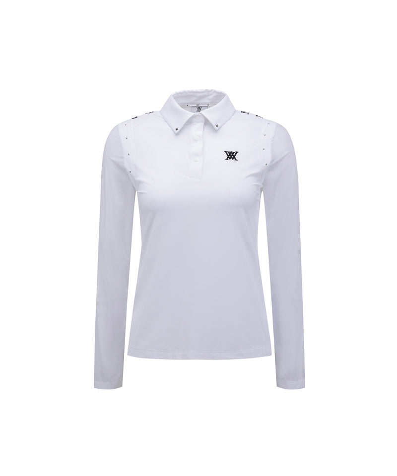 ANEW Golf Women's SP Signature Logo Hybrid Long T-Shirt - White