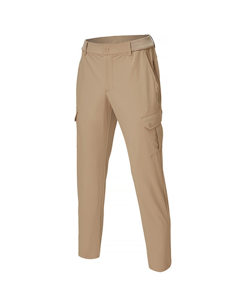 Men's XEXYMIX Golf Cargo Pocket Tapered Pants - Beige