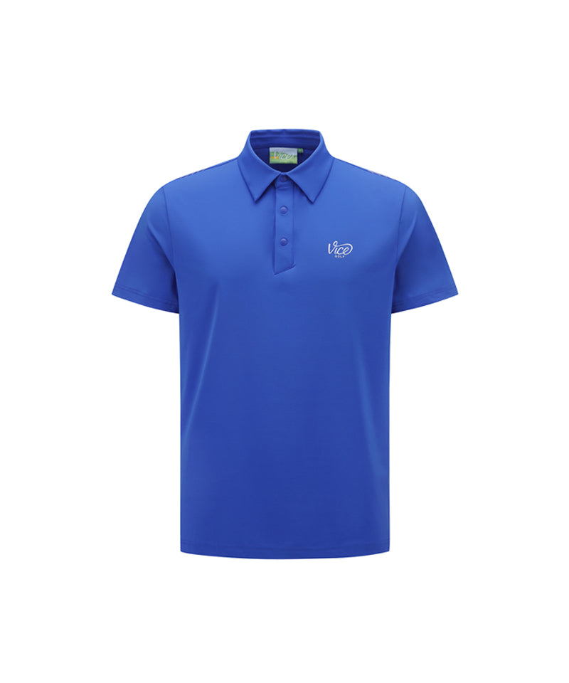 Vice Golf Atelier Men's V Signature Polo T-Shirts - Royal Blue