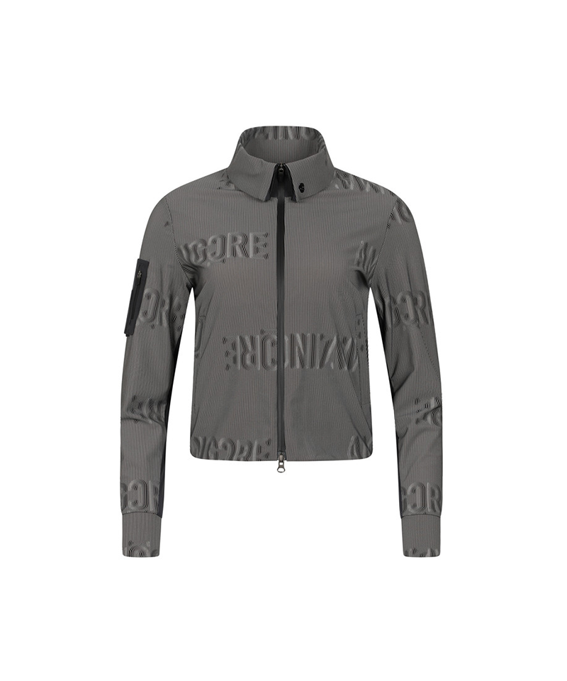 Amazing Cre Women's 3D Logo Tech Jersey Hive Jacket - Black