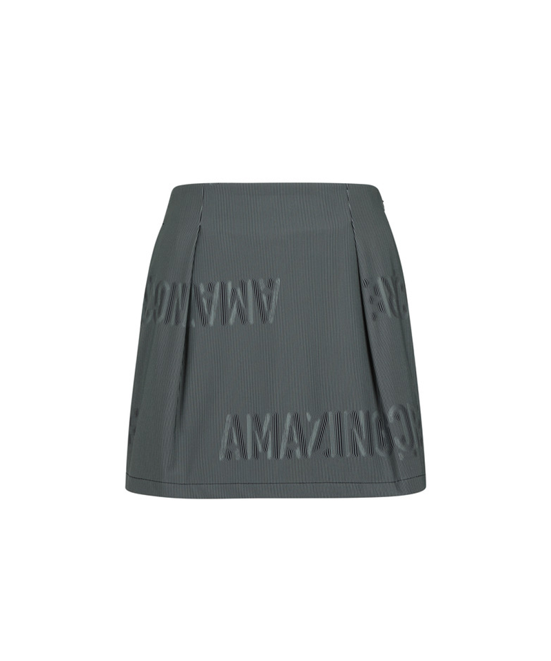 Amazing Cre Women's 3D Logo Print Golf Skirt - Dark Navy