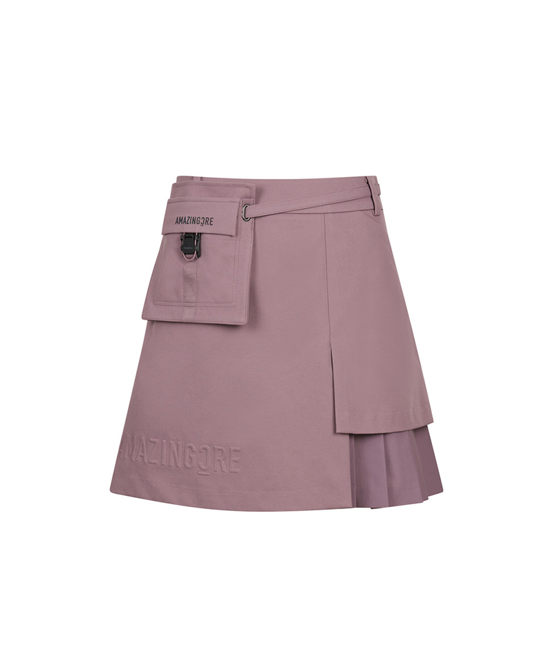 [Warehouse Sale] Amazing Cre Women's SP3 Modular System Long Golf Skirt - Pink