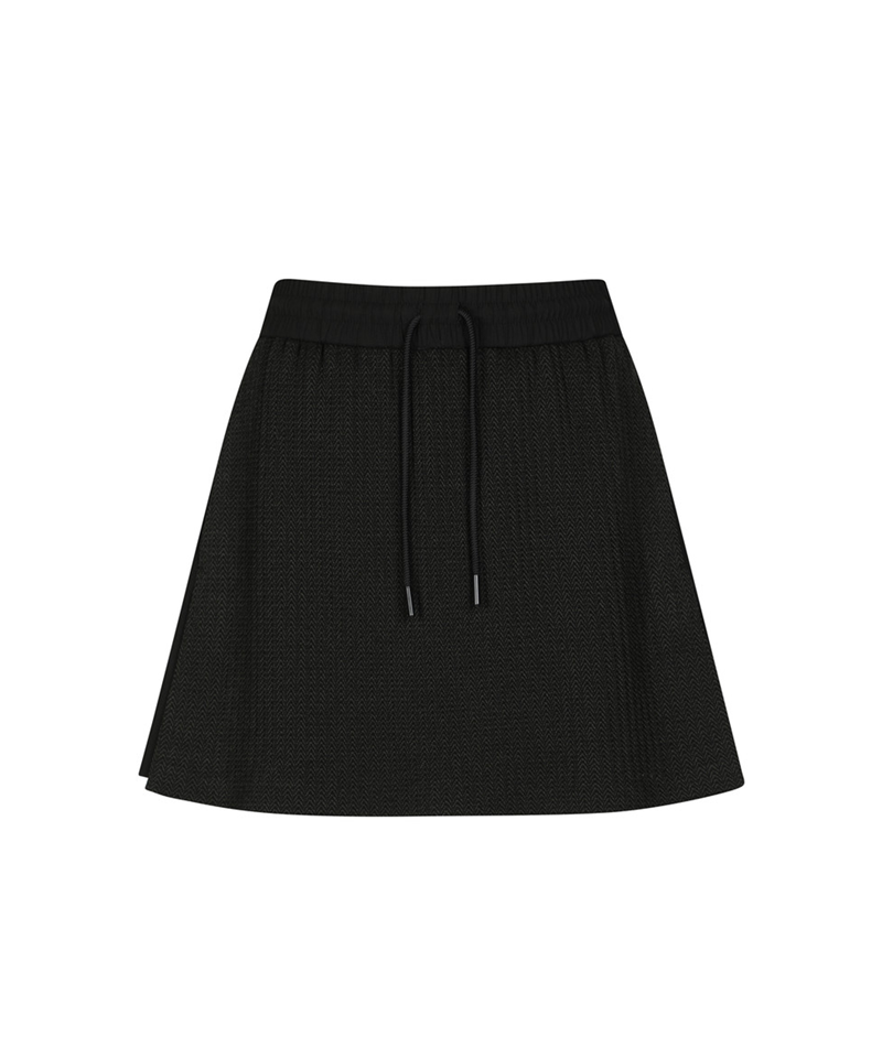 Amazing Cre Women's Techwool Flared Golf Skirt - Khaki