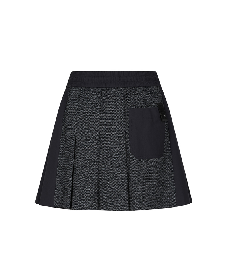 Amazing Cre Women's Techwool Flared Golf Skirt - Navy