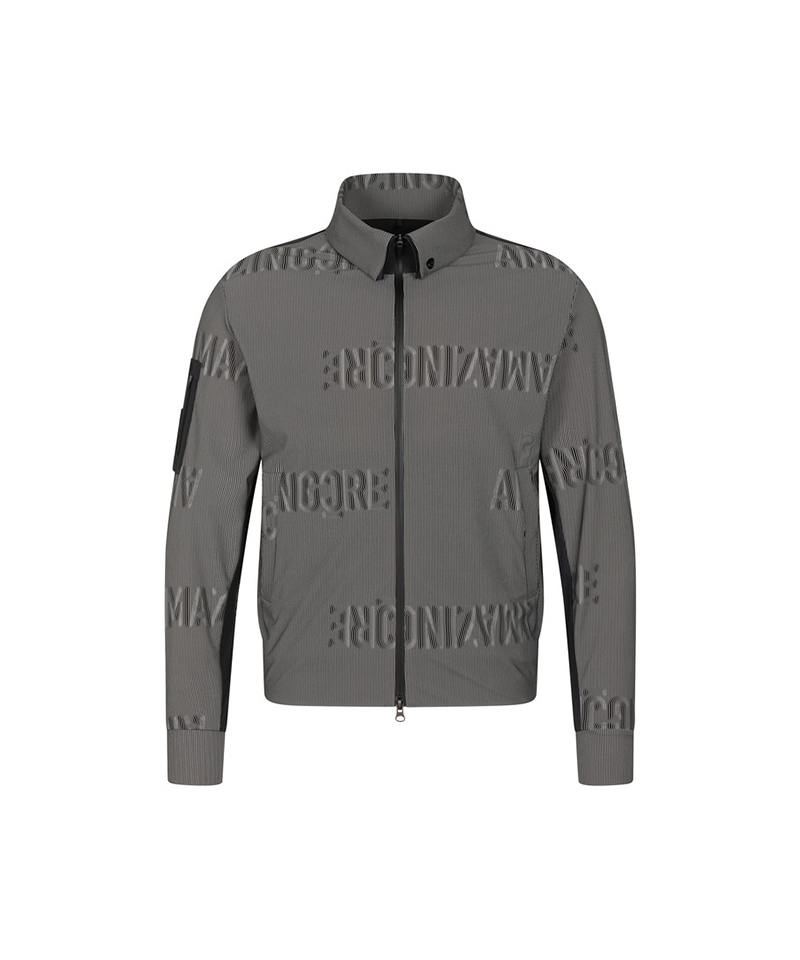 Amazing Cre Men's 3D Logo Tech Jersey Jacket - Black