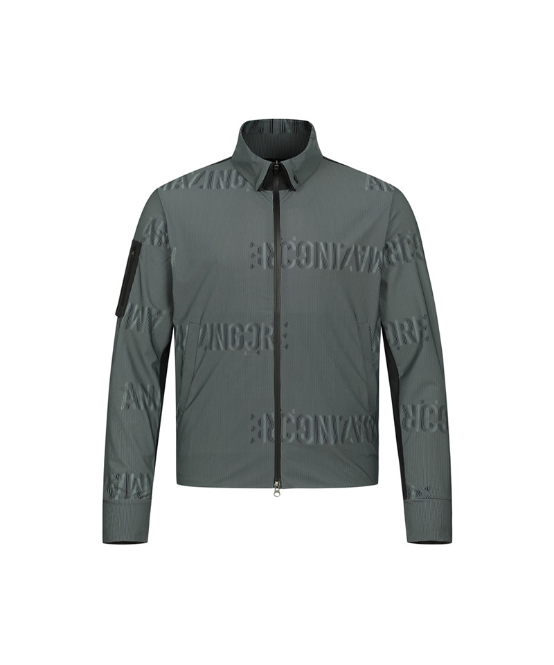 Amazing Cre Men's 3D Logo Tech Jersey Jacket - Dark Navy