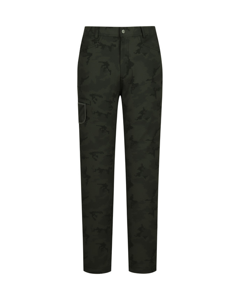 Amazing Cre Men's Crack Pattern Casual Pants - Khaki