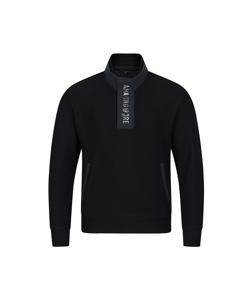 Amazing Cre Men's Tech-Wool Hive T-Shirt - Navy