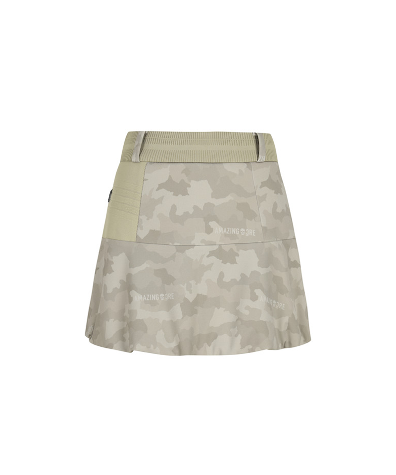 Amazing Cre Women's Shadow Camo Hive Skirt - Stone