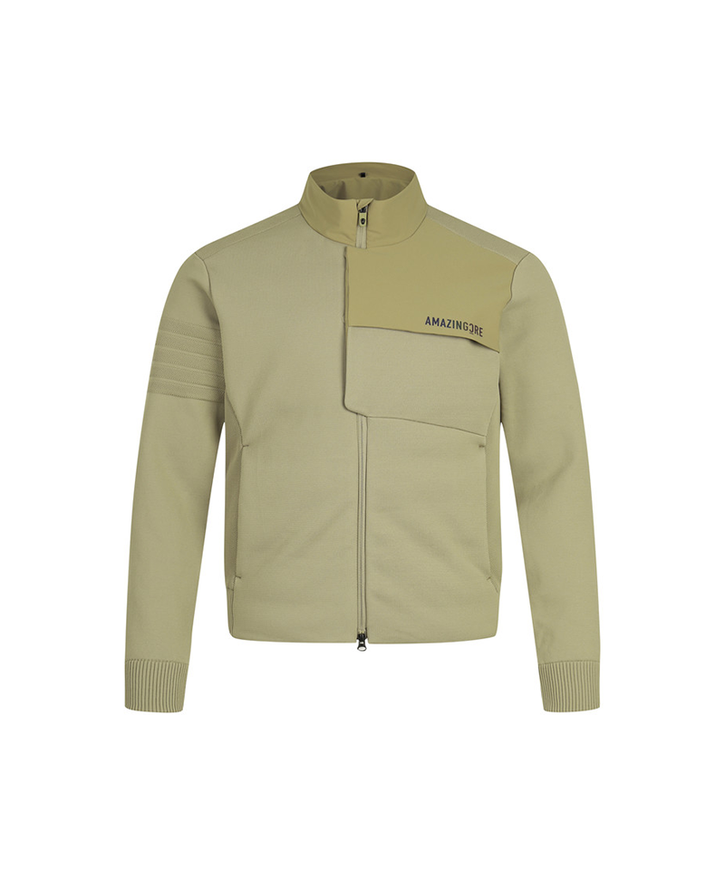 Amazing Cre Men's Aerodynamic Tech Sweater Down - Beige