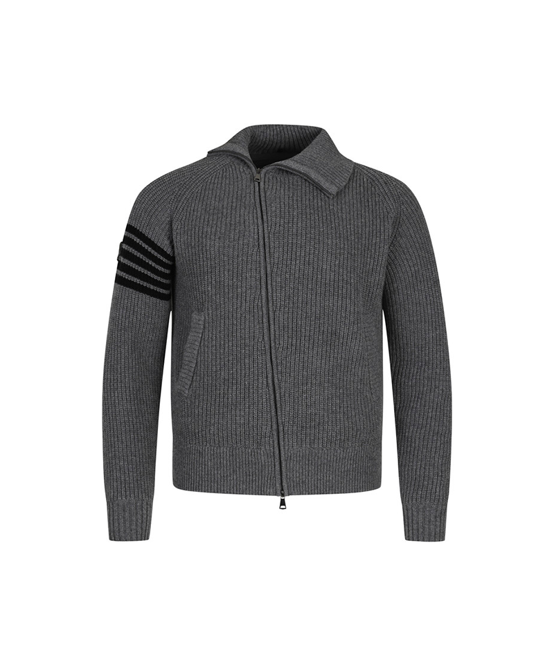 Amazing Cre Men's Lux Cashmere Cardigan - Grey
