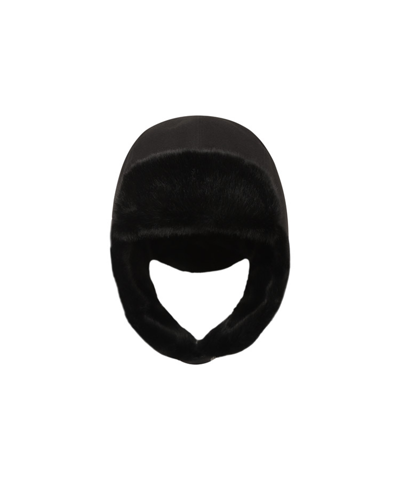 Amazing Cre Unisex Fur Trapper Cap - Black