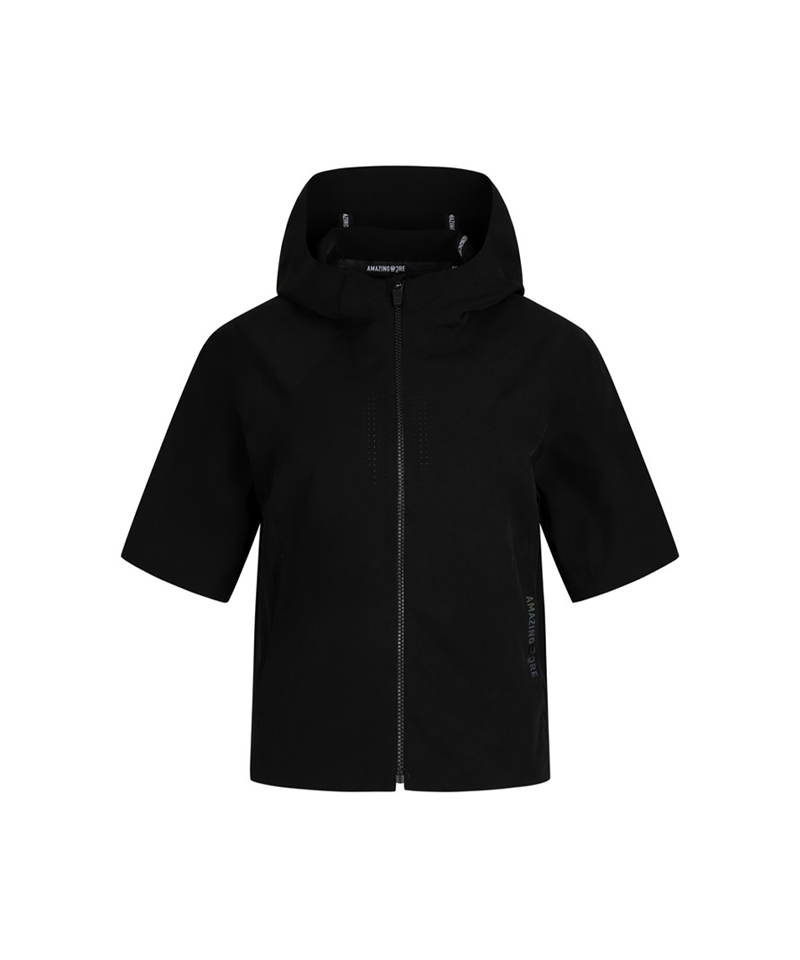 Amazing Cre Women's Aeroseam Tech Short Sleeve Jacket - Black