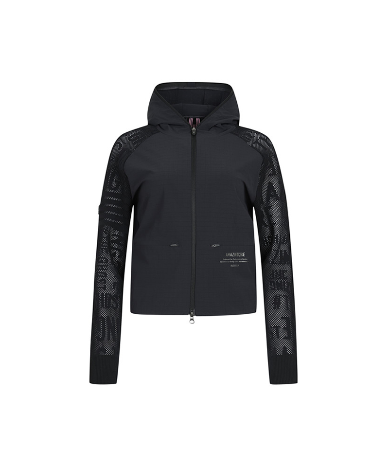 Amazing Cre Women's AD2 Air Circuit Hybrid Sweater Jacket - Black
