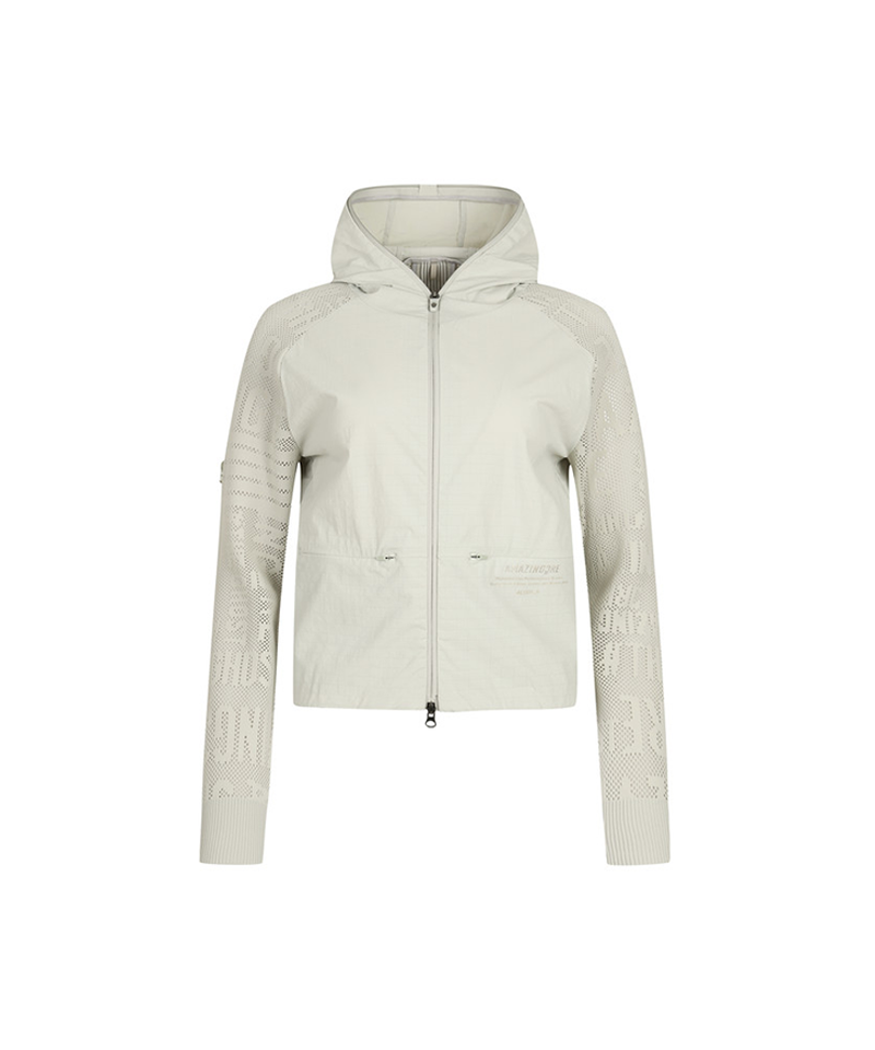 Amazing Cre Women's AD2 Air Circuit Hybrid Sweater Jacket - Light Grey