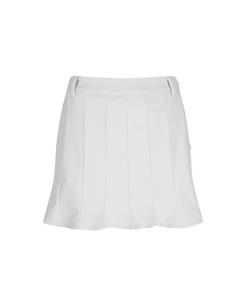 Amazing Cre Women's Clean Tech Slim Flared Skirt - Light Grey