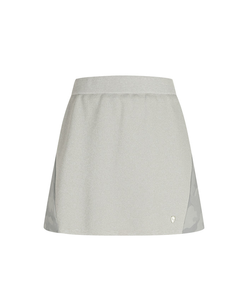 Amazing Cre Women's Aerotech Hybrid Flared Sweater Golf Skirt - Grey