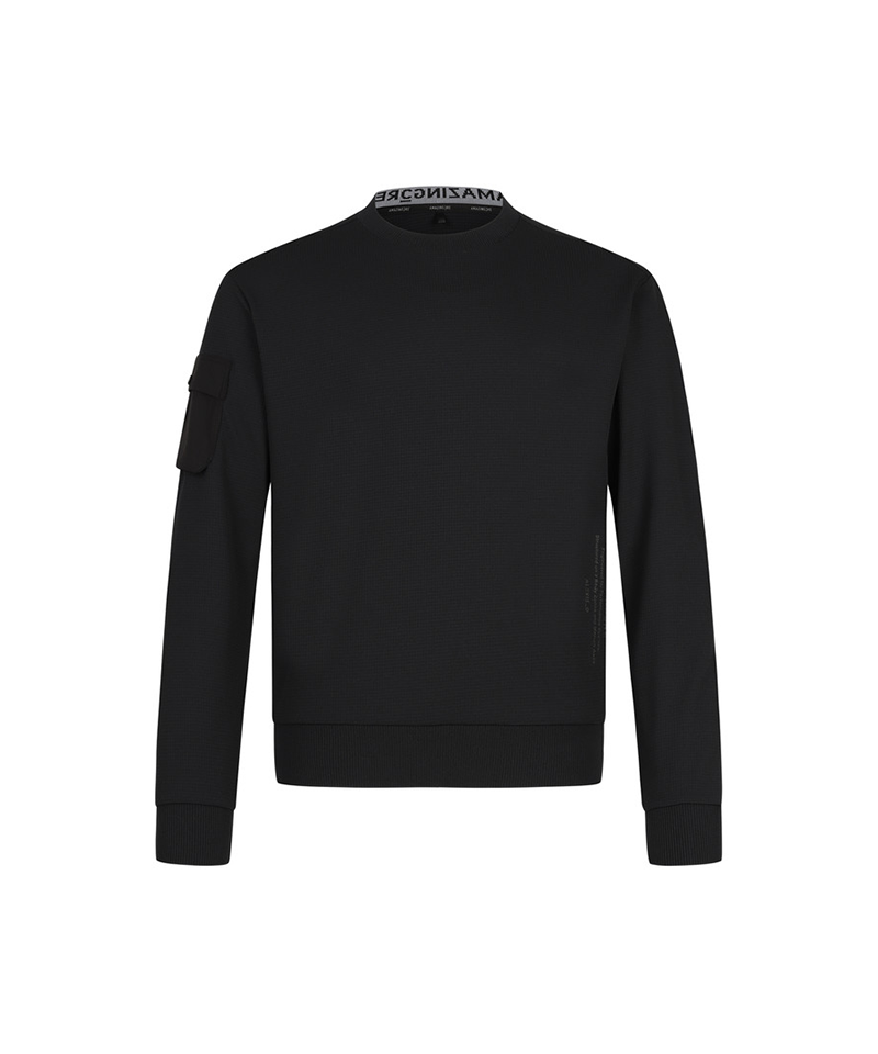 Amazing Cre Men's Air Circuit Hybrid Tech Jersey Pull over T-Shirt - Black