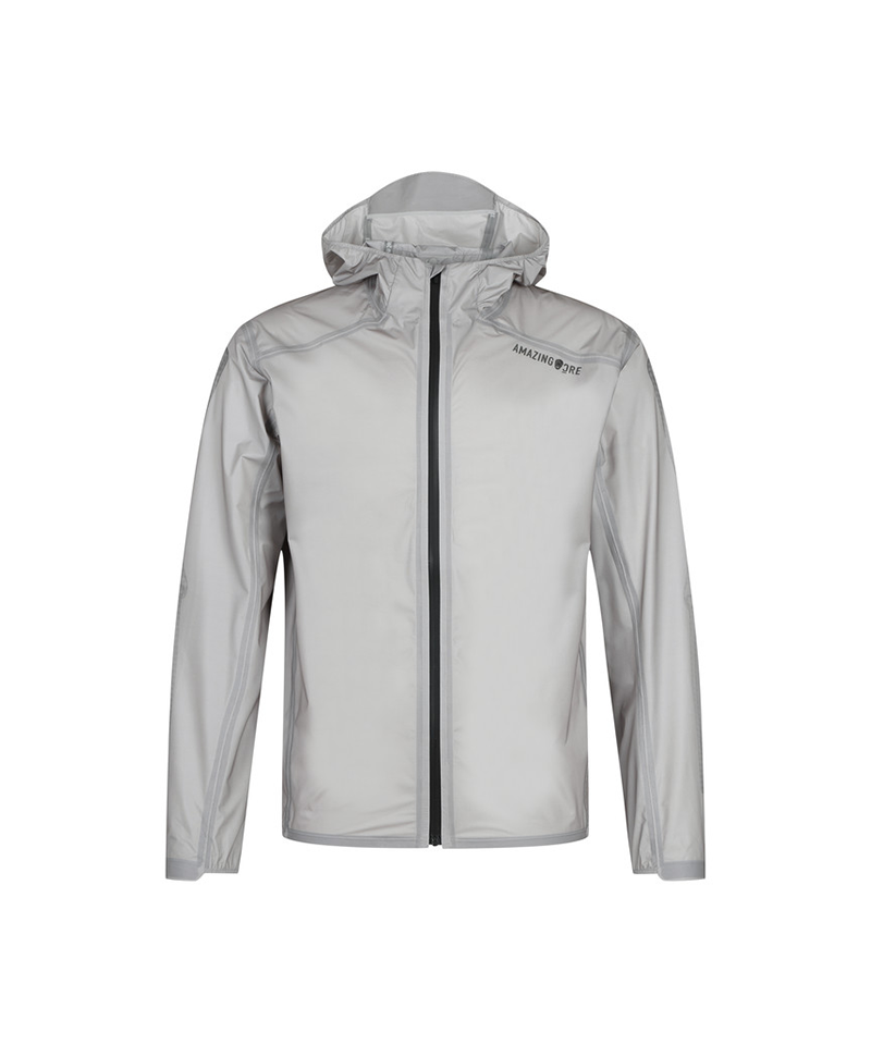 Amazing Cre Unisex Aeroseam Tech Packable Jacket - Light Grey