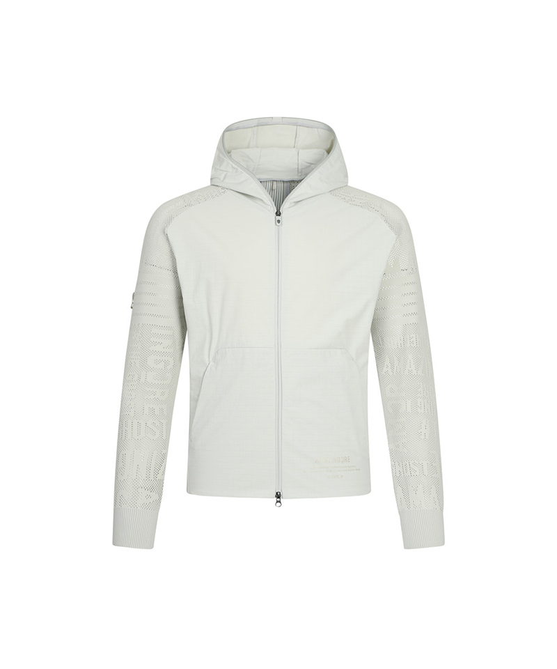 Amazing Cre Men's AD2 Air Circuit Hybrid Sweater Jacket - Light Grey