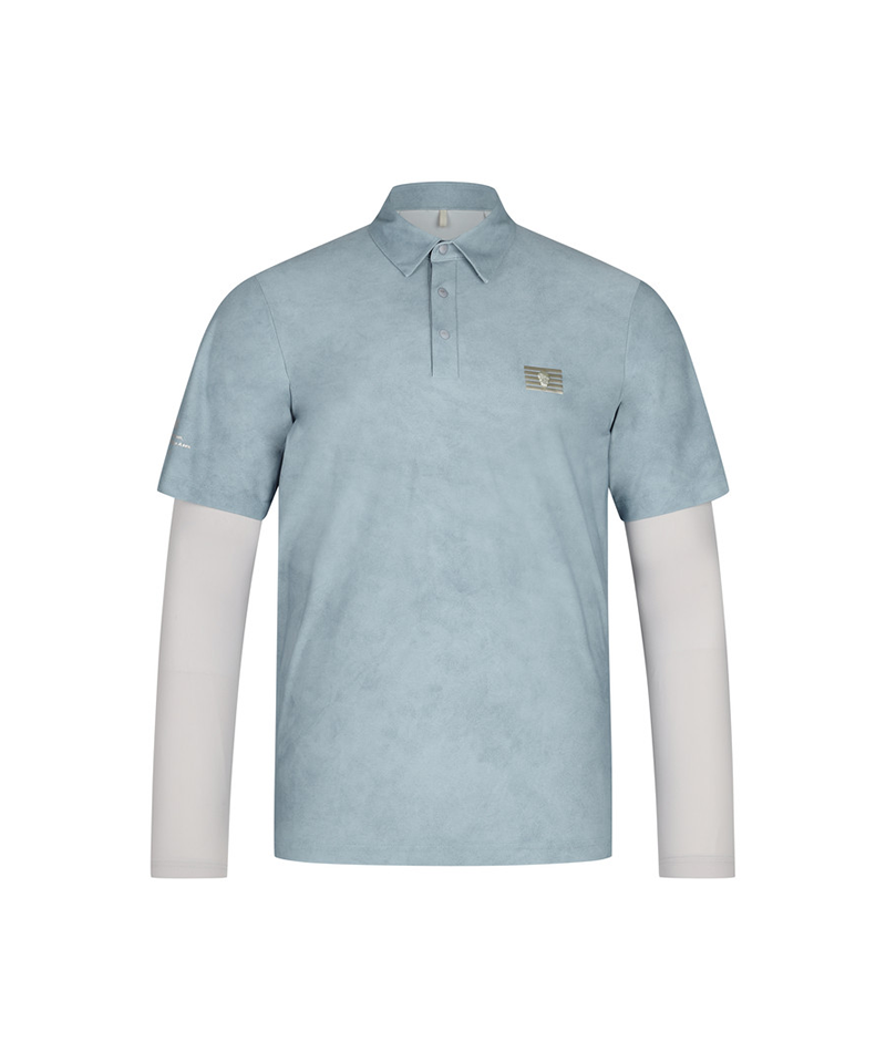 Amazing Cre Men's AD2 Aero Shield Smog Accordio T-Shirt - Light Blue