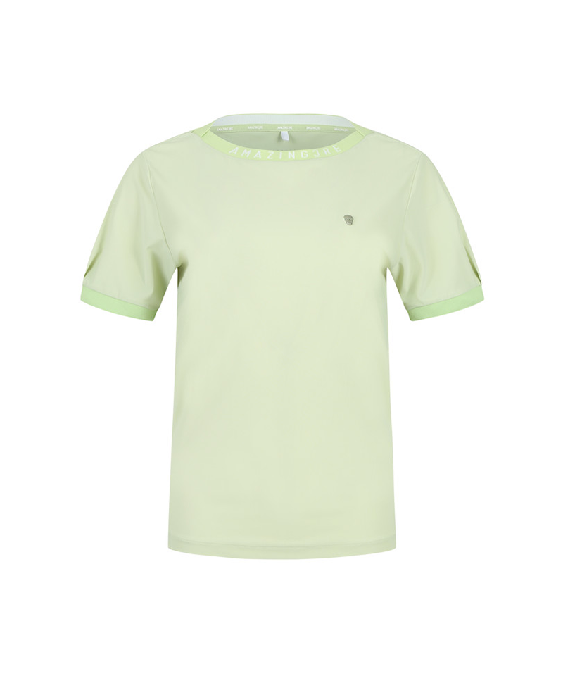 Amazing Cre Women's Technical Round T-Shirt - Light Green