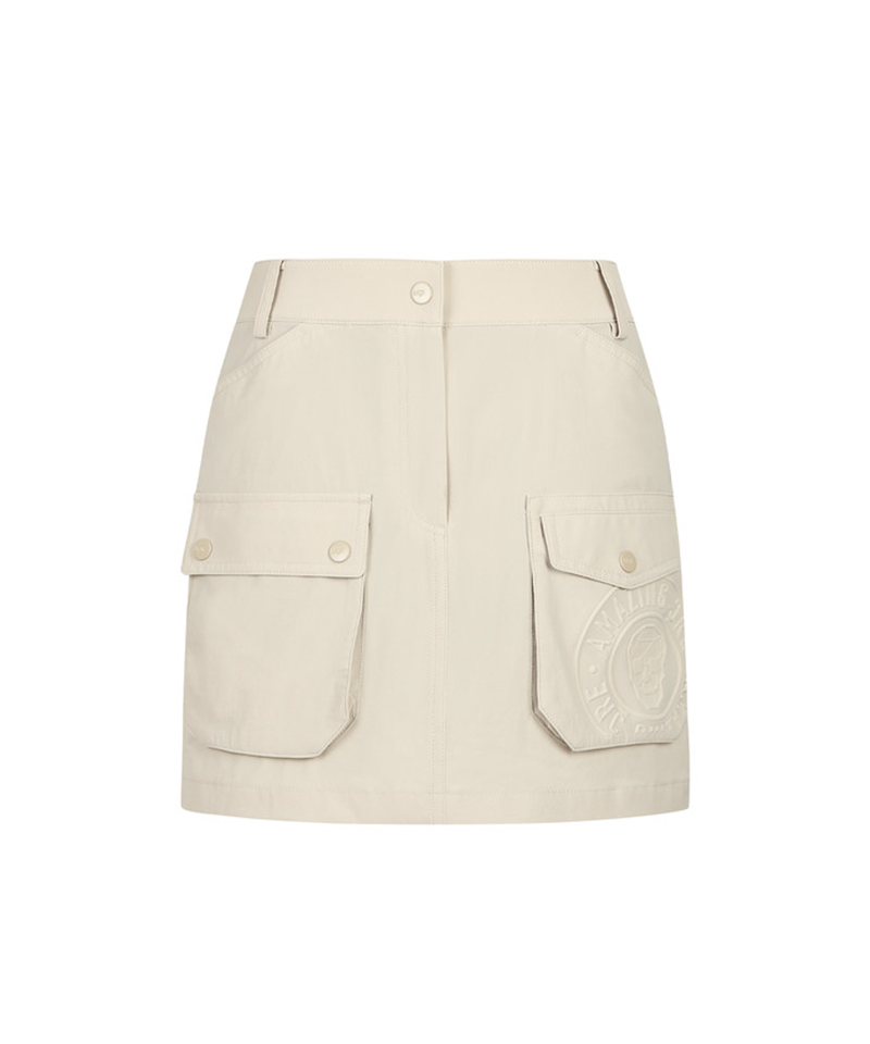 Amazing Cre Women GeE2 multiple ball marker holder cargo culotte - Beige