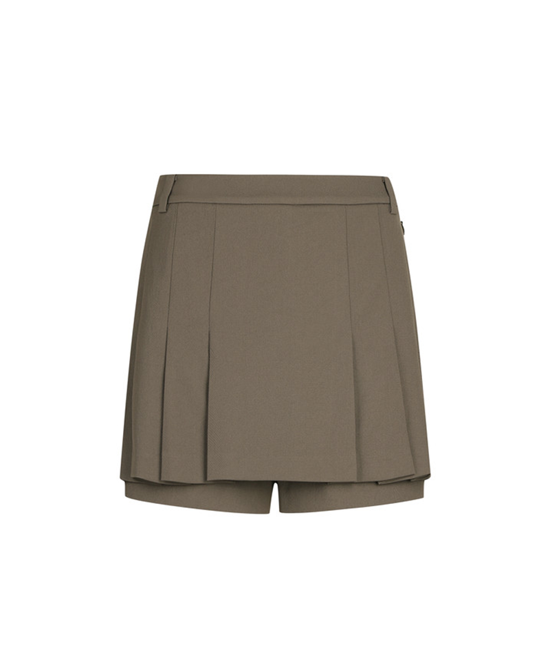 Amazing Cre Women's Natural Tech Pleated Golf Culotte - Brown