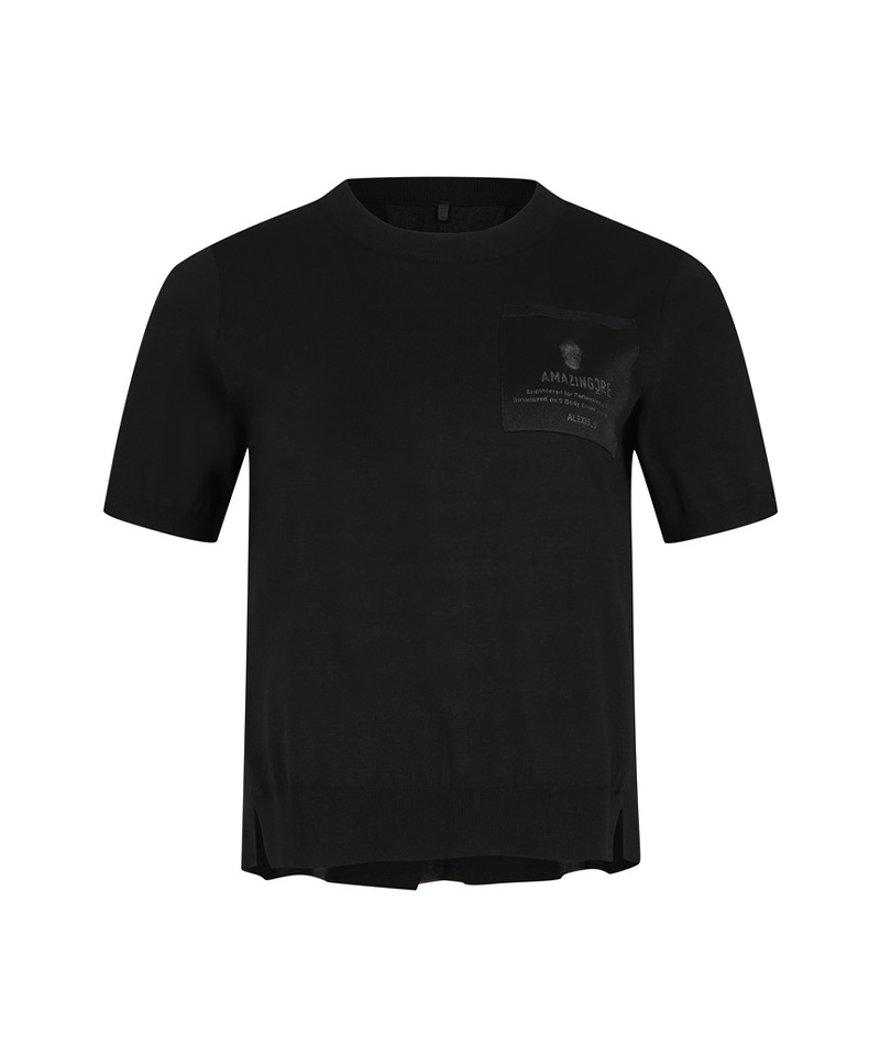 Amazing Cre Women's Dual Play Round Neck Sweater - Black