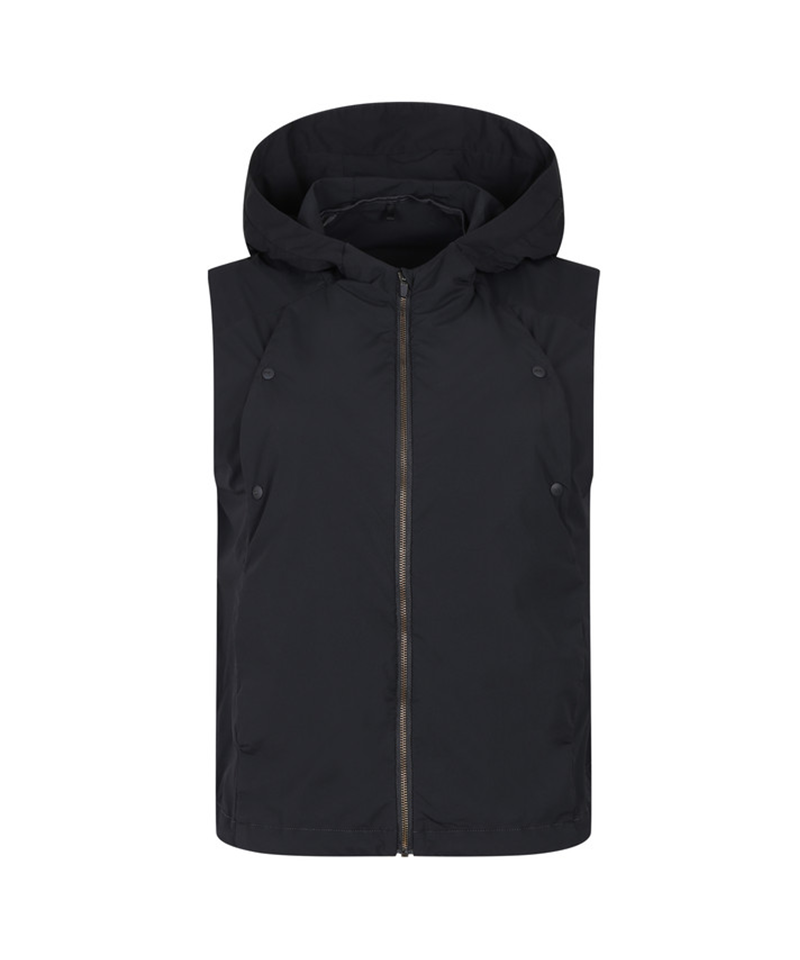 Amazing Cre Women's Natural Tech Dyed Hoodie Vest - Dark Grey