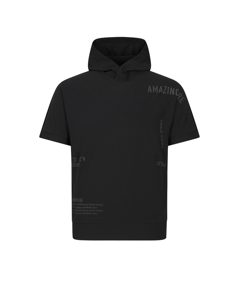 Amazing Cre Men program tech jersey hoodie T-shirt - Black