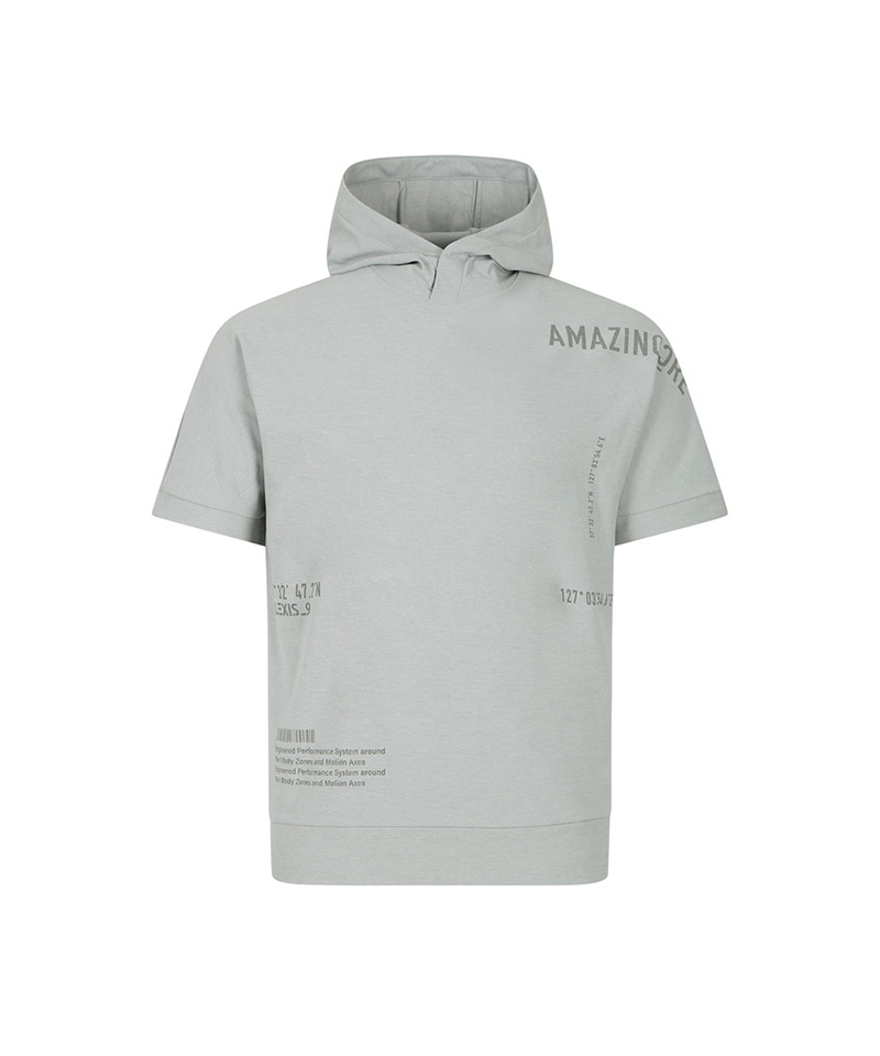 Amazing Cre Men program tech jersey hoodie T-shirt - Grey