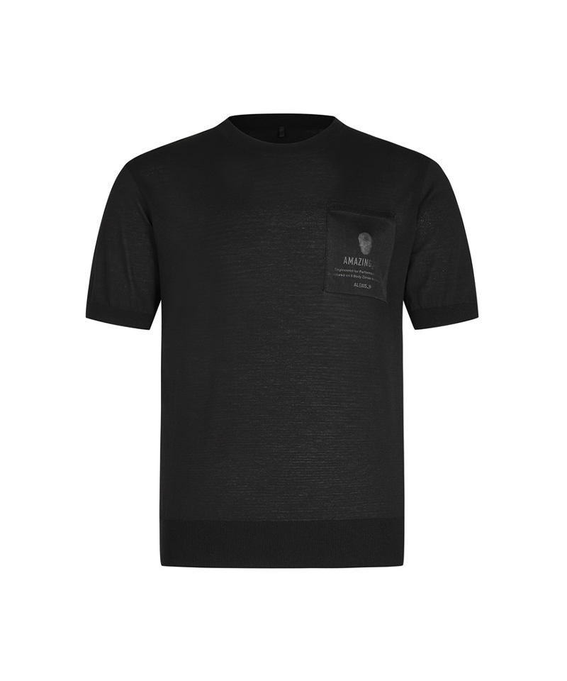 Amazing Cre Men's Dual Play Round Neck Sweater - Black